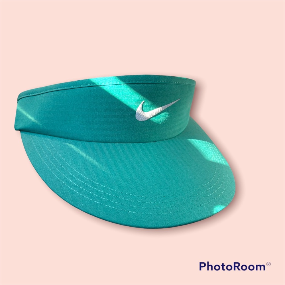 Nike green/teal sport visor